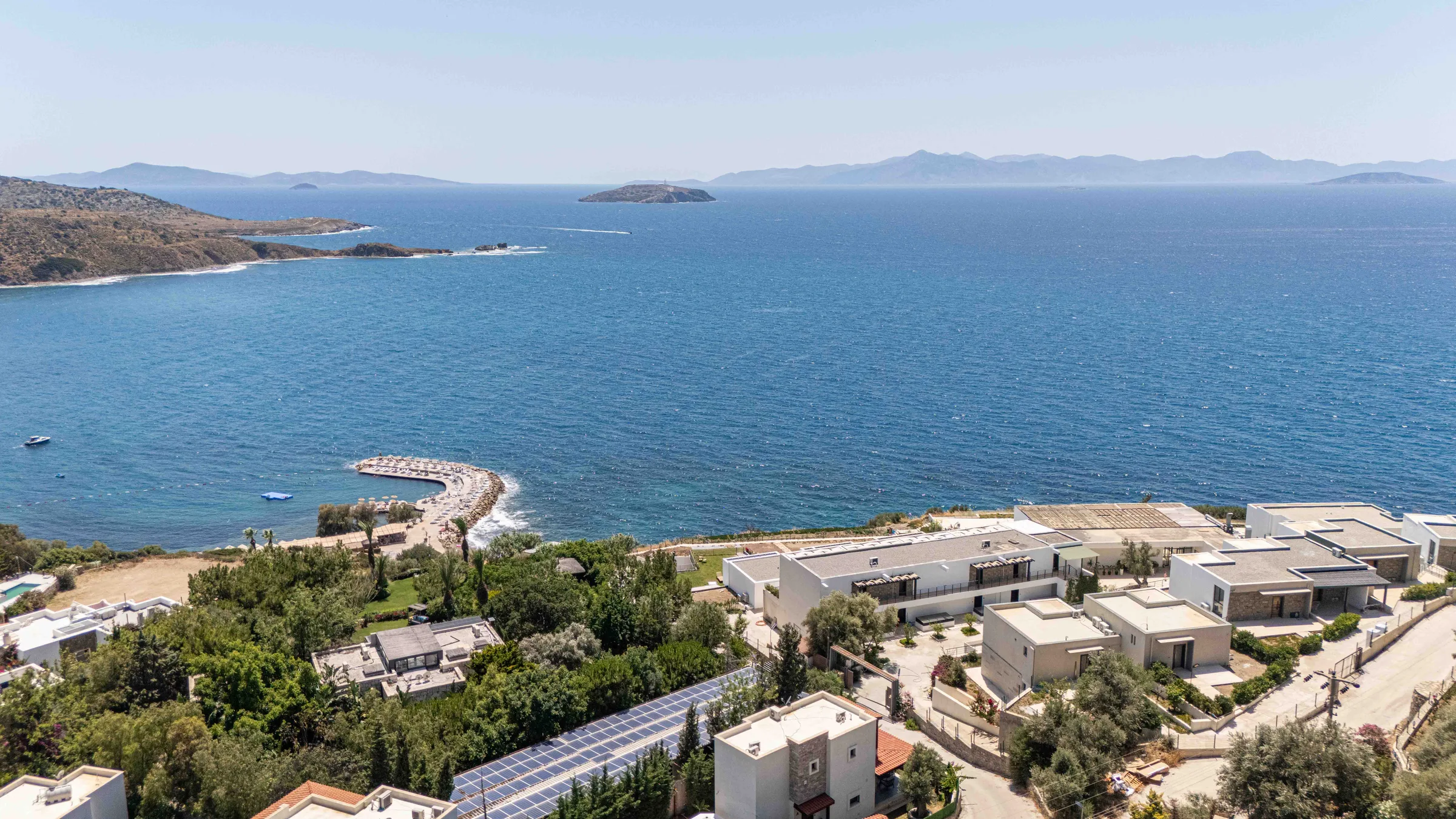Bodrum Gümüşlük Villa Silver özel havuzlu lüks villa görünümü