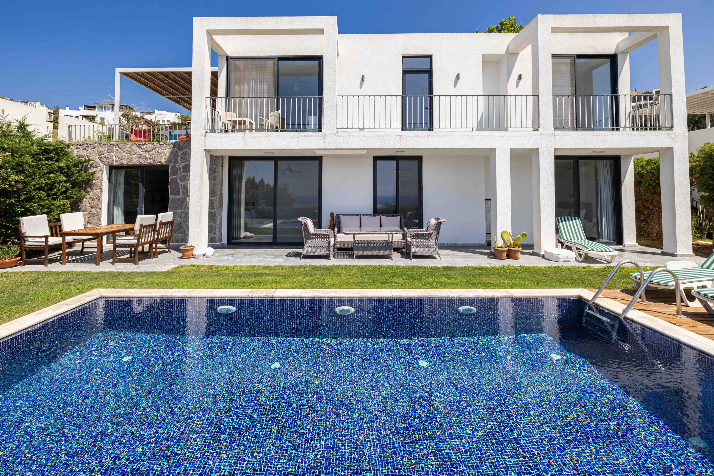 Bodrum Yalıkavak Villa Solis E özel havuzlu geniş aile villası