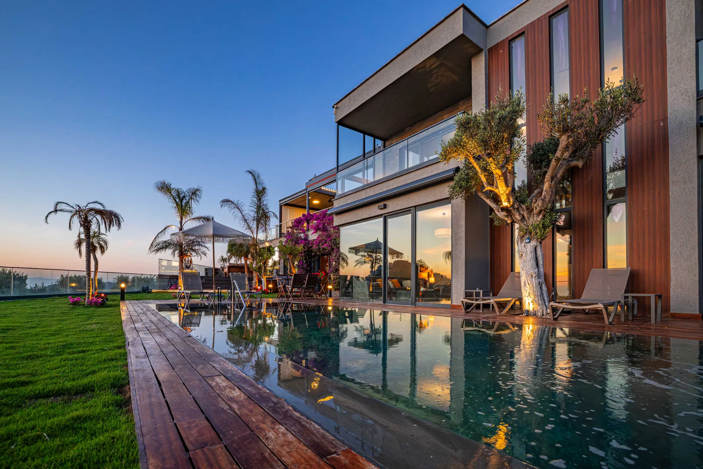 Bodrum Yalıkavak Villa Sunset gün batımı manzaralı villa