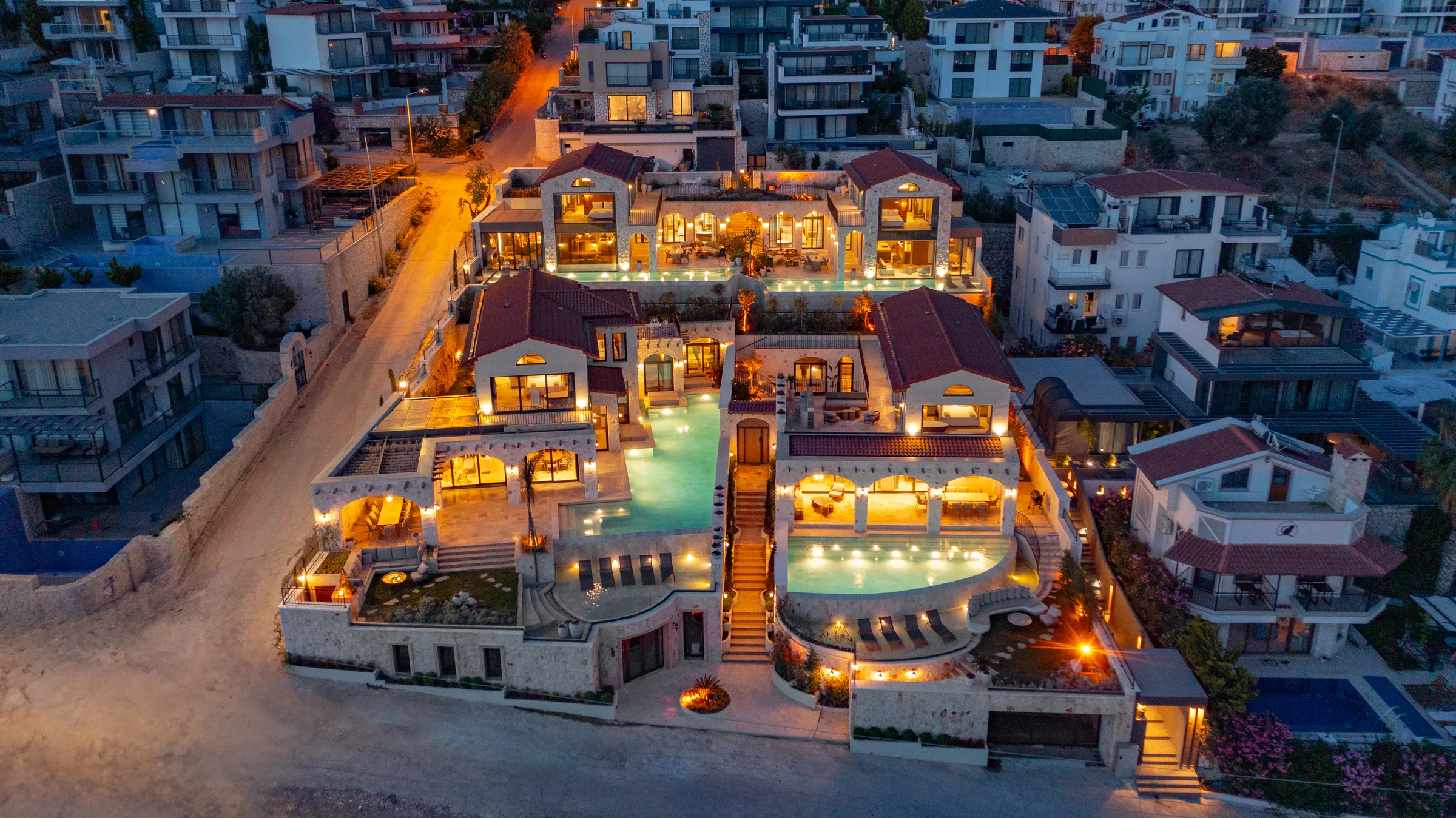 Kalkan Merkez Villa Thalia deniz manzaralı özel havuzlu lüks villa