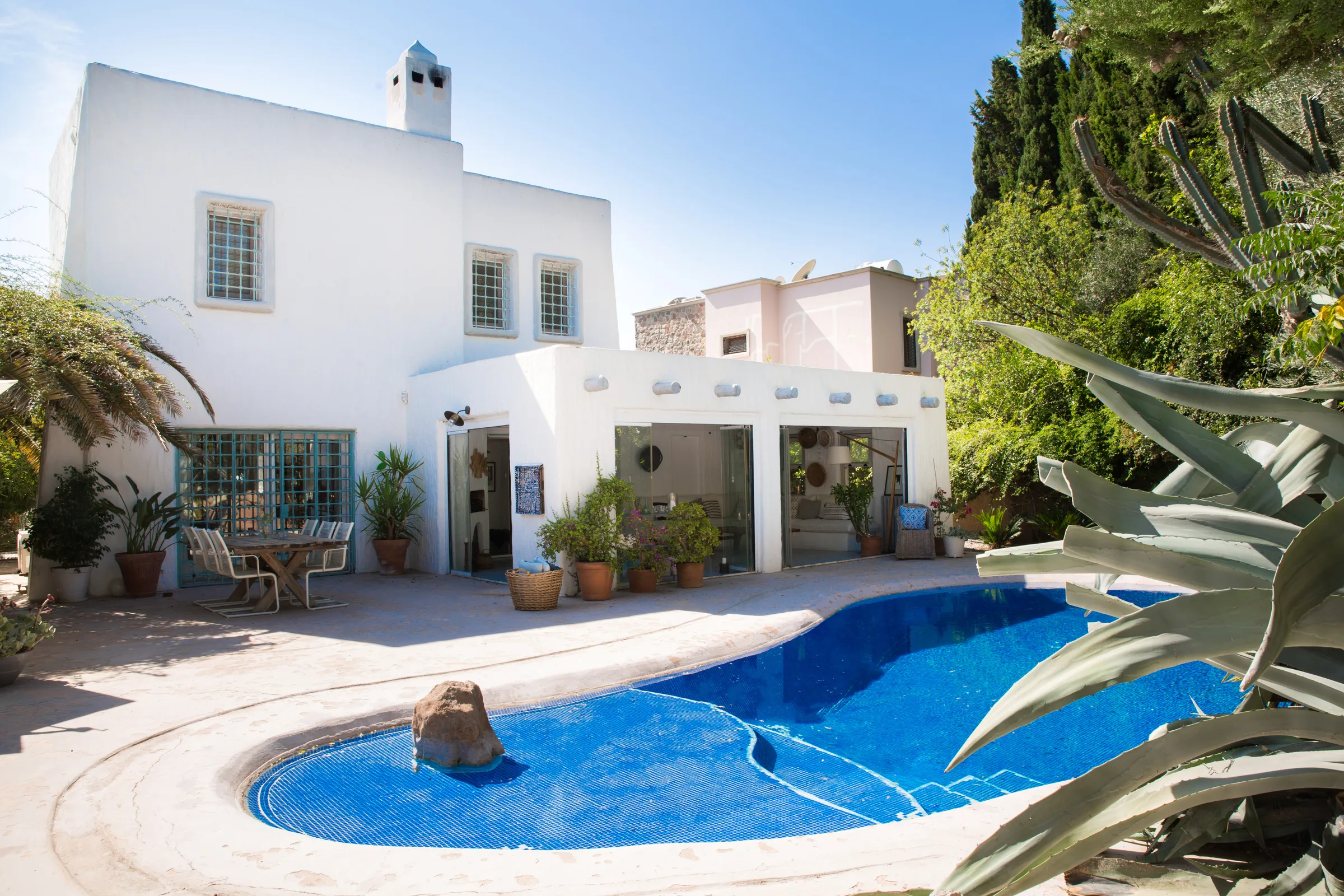 Bodrum Bitez Villa Tuna Yunan mimarili özel havuzlu villa